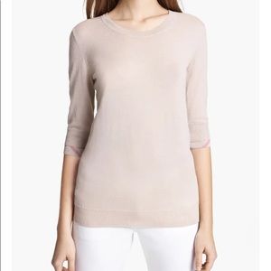 Burberry Brit Check Cuff Merino Sweater